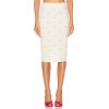 High waisted Polked dot Playful Elegant Charming Lovely Cute Woman's Pencil skirt