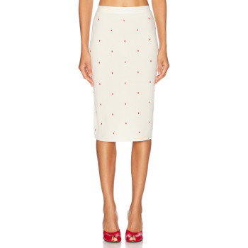 High waisted Polked dot Playful Elegant Charming Lovely Cute Woman's Pencil skirt