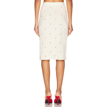 High waisted Polked dot Playful Elegant Charming Lovely Cute Woman's Pencil skirt