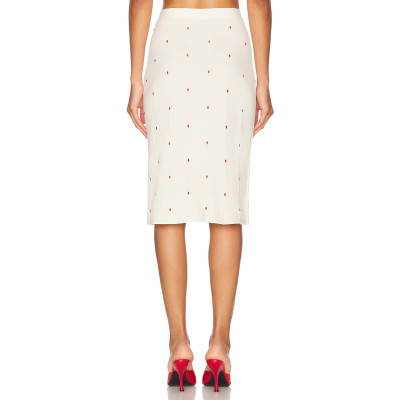 High waisted Polked dot Playful Elegant Charming Lovely Cute Woman's Pencil skirt