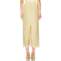 Customized Tassel details High waisted Back vent Elegant Hot sale Woman's Pencil Dress