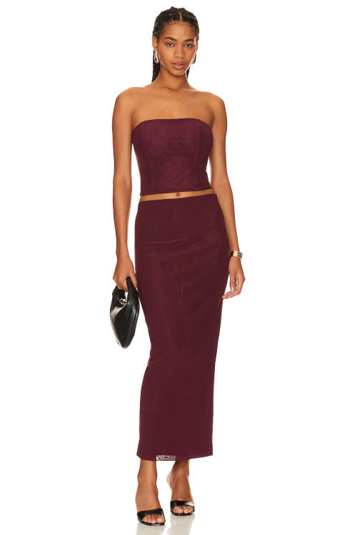 High waisted Elegant Sexy Exquisite Fashionable Transparency Woman's Pencil Dress