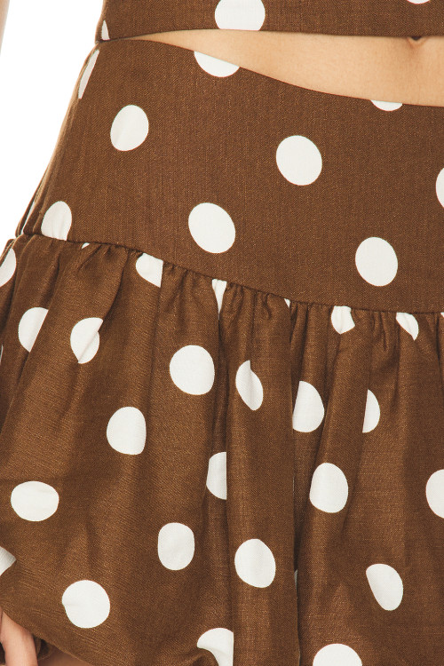 Polka dot Exquisite High quality Fashionable Elegant Stylish Woman's Mini Bubble Skirt