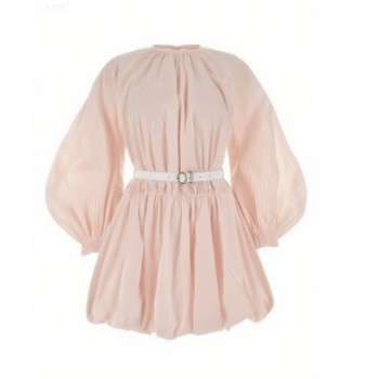 Colourful Puff Sleeveless Princess style Customized Size Belt trims Woman's Fashion garments