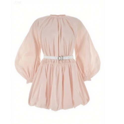Colourful Puff Sleeveless Princess style Customized Size Belt trims Woman's Fashion garments