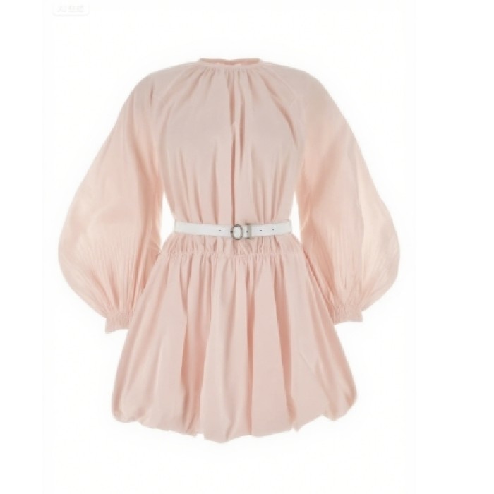 Colourful Puff Sleeveless Princess style Customized Size Belt trims Woman's Fashion garments