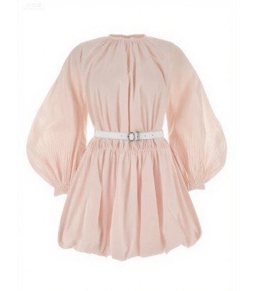 Colourful Puff Sleeveless Princess style Customized Size Belt trims Woman's Fashion garments