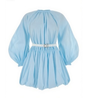 Colourful Puff Sleeveless Princess style Customized Size Belt trims Woman's Fashion garments