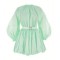 Colourful Puff Sleeveless Princess style Customized Size Belt trims Woman's Fashion garments