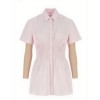 Short sleeves Light color China Manufactory Freedom Woman's Fashion garments Blouses