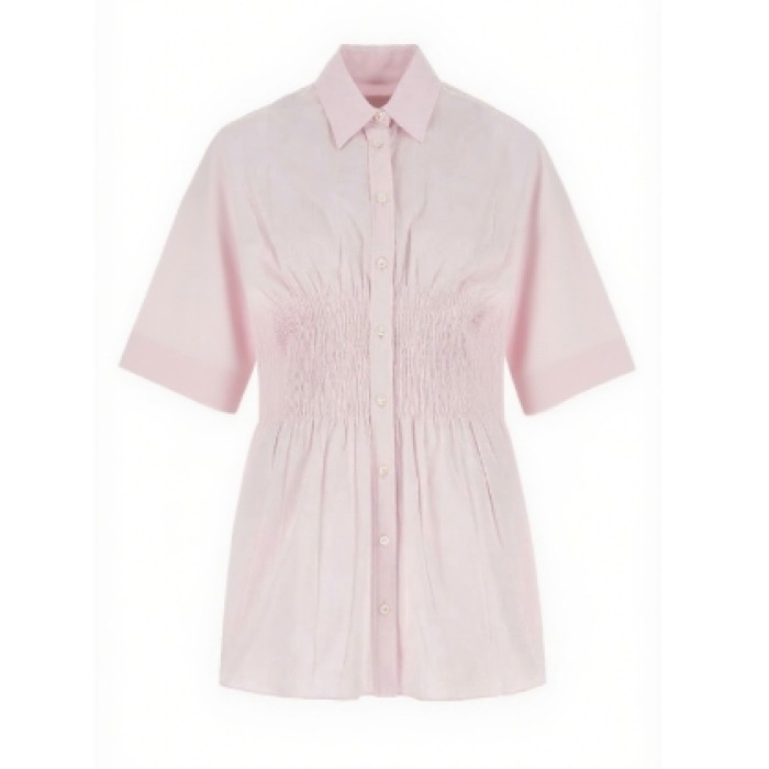 Short sleeves Light color China Manufactory Freedom Woman's Fashion garments Blouses