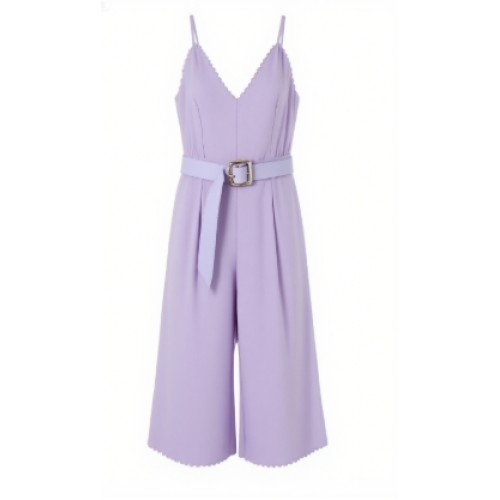 Alluring Delicate Eye catching Comfort V neckline Customized Casual Woman's Jumpsuit