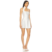 Backless Sleeveless Halter neckline High quality Exquisite Fashionable Woman's Mini Dress