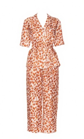 Shiny Flowy Lightweight Breathable Casual V neckline Short sleeveless Woman's Pajamas