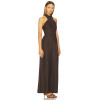 China Manufacturer High waisted Sleeveless Halter neckline Woman's Fashion Jumpsuit