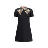 Woman's Fashion Garments Leopard print Bow tie Hot sale High quality Ladies Mini Dress