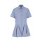 High quality Stripe Elegant Casual Hot sale Leisure Freedom Woman's Mini Shirt Dress