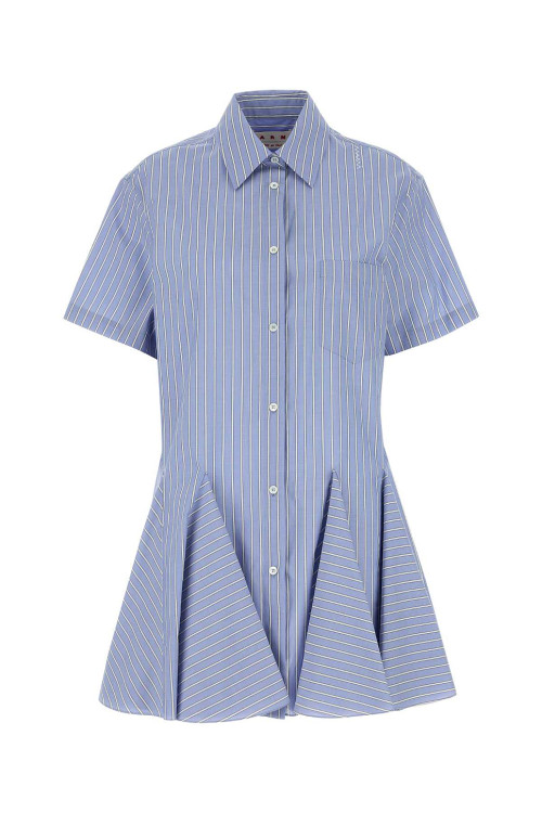 High quality Stripe Elegant Casual Hot sale Leisure Freedom Woman's Mini Shirt Dress