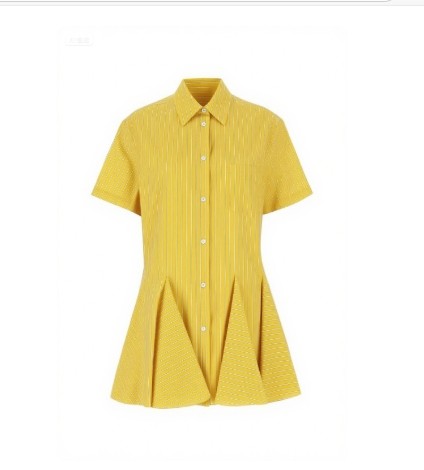 High quality Stripe Elegant Casual Hot sale Leisure Freedom Woman's Mini Shirt Dress