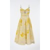 Flowy printed Delicate Exquisite Feminine Charming Flowy Camisole Backless Midi Dress
