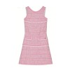 Sweet Lovely Feminine Luxurious Round Neckline Elegant Lovely Woman's Mini Dress