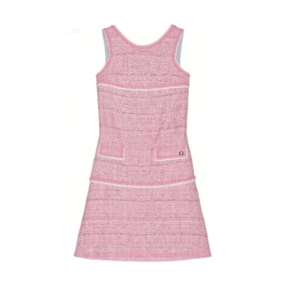 Sweet Lovely Feminine Luxurious Round Neckline Elegant Lovely Woman's Mini Dress