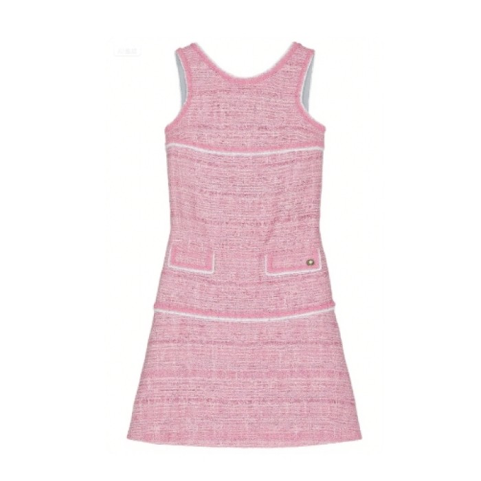 Sweet Lovely Feminine Luxurious Round Neckline Elegant Lovely Woman's Mini Dress