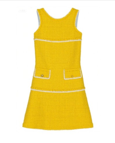 Sweet Lovely Feminine Luxurious Round Neckline Elegant Lovely Woman's Mini Dress