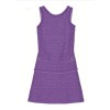 Sweet Lovely Feminine Luxurious Round Neckline Elegant Lovely Woman's Mini Dress