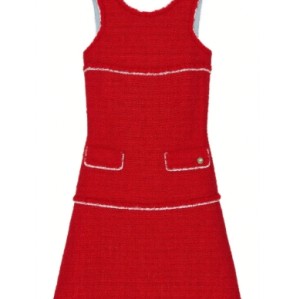Sweet Lovely Feminine Luxurious Round Neckline Elegant Lovely Woman's Mini Dress