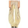 Pearl Lace trims Colorful Delicate Elegance Classical Fashionable Woman's Denim Pants