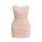 Off shoulder Bodycon Delicate Graceful Elegance Feminine Polka Dot Woman's Mini Dress