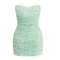 Off shoulder Bodycon Delicate Graceful Elegance Feminine Polka Dot Woman's Mini Dress