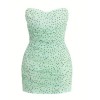Off shoulder Bodycon Delicate Graceful Elegance Feminine Polka Dot Woman's Mini Dress