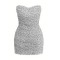 Off shoulder Bodycon Delicate Graceful Elegance Feminine Polka Dot Woman's Mini Dress