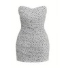 Off shoulder Bodycon Delicate Graceful Elegance Feminine Polka Dot Woman's Mini Dress
