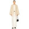 Elegant Delicate Wide lapel Belt trims Hot sale High V neckline Graceful Woman's Coat