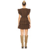 V neckline High waisted Customized 2025 Fashionable Exquisite Woman's Mini Dress