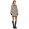 Long sleeve Round neckline Sweet Hot sale High quality Ladies Fashion Mini Dress
