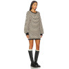 Long sleeve Round neckline Sweet Hot sale High quality Ladies Fashion Mini Dress