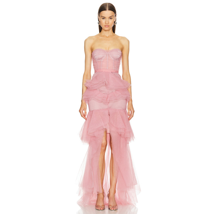 Exquisite Off shoulder Sexy Feminine 2025 New fashion High low Woman's Fashion Dress