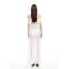 Elegant Delicate Off shoulder Feminine Drop waist High quality Woman's Lace Dress