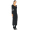 Bodycon Square neckline High quality Long sleeves Diamond Decoration Woman's Maxi Dress