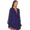 Charming Long sleeves V neckline Hot sale Customization Stylish Woman's Mini Dress