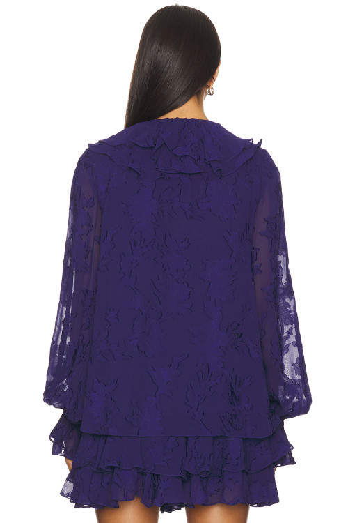 Charming Long sleeves V neckline Hot sale Customization Stylish Woman's Mini Dress