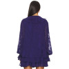 Charming Long sleeves V neckline Hot sale Customization Stylish Woman's Mini Dress