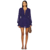 Charming Long sleeves V neckline Hot sale Customization Stylish Woman's Mini Dress