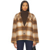 Classical Checkered pattern Formal Notched lapel collar Oversized Woman's Fashion Coats
