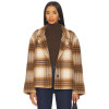 Classical Checkered pattern Formal Notched lapel collar Oversized Woman's Fashion Coats