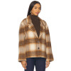 Classical Checkered pattern Formal Notched lapel collar Oversized Woman's Fashion Coats